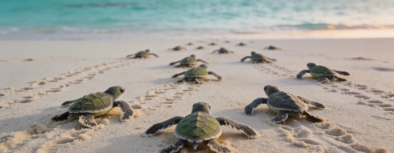 Récord histórico de crías de tortuga verde en la isla de Marlon Brando © espanol.news