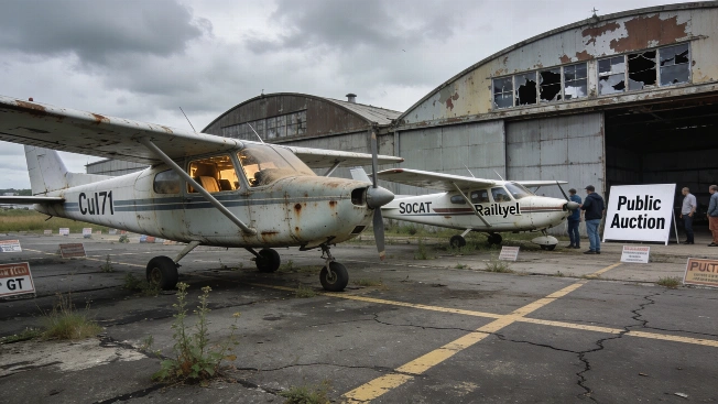 Aena subasta dos avionetas abandonadas en Bilbao Español.News