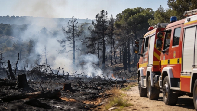 El incendio en la sierra suroeste de Madrid amenaza San Martín de Valdeiglesias Español.News