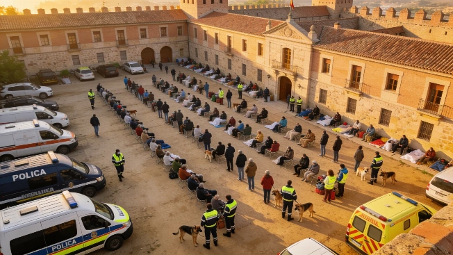 La Escuela de Policía de Ávila acoge a 1.500 evacuados por incendios Español.News