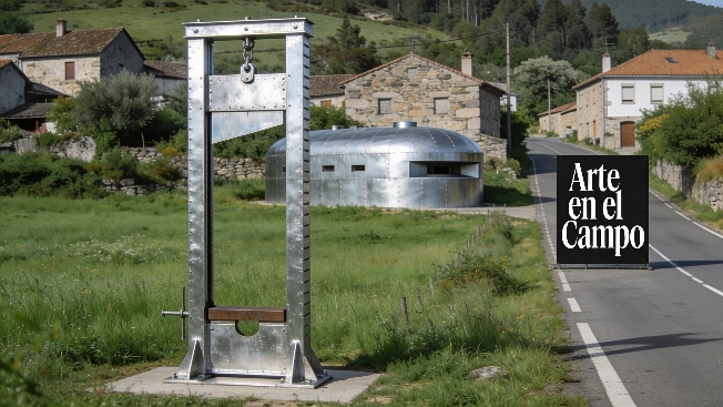 Una guillotina de arte contemporáneo sorprende en Trasanquelos Español.News