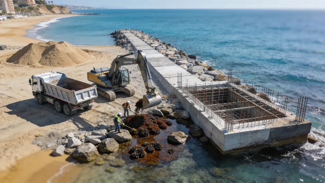 Traslado de 40 lapas ferruginosas por obras en Baños del Carmen Español.News