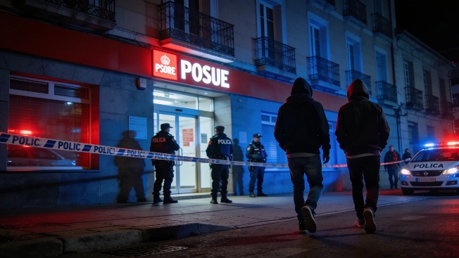 La jueza pide juicio para dos jóvenes por ataque explosivo a la sede del PSOE Español.News