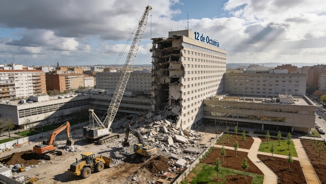 El Hospital 12 de Octubre renueva su imagen tras una demolición histórica Español.News