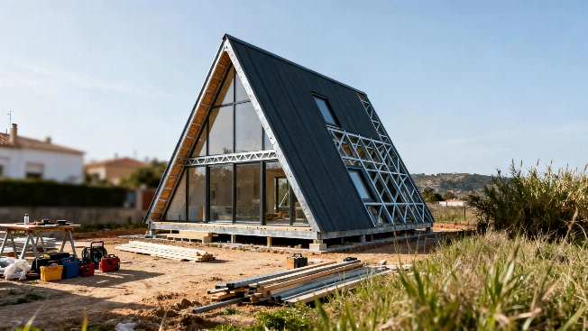 En Amazon apareció una casa tipo A-Frame de dos plantas con cocina y baño por menos de 17.000 euros Español.News