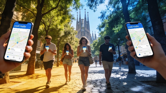 Barcelona lanza buscador de rutas frescas para peatones ante el calor Español.News
