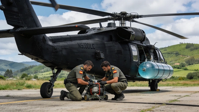 Galicia suma el primer Black Hawk UH-60L para incendios Español.News