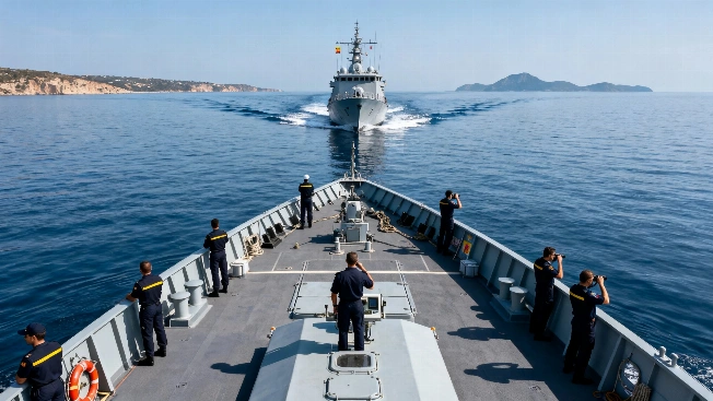 La Armada española vigiló el paso de buques rusos hacia el Atlántico Español.News