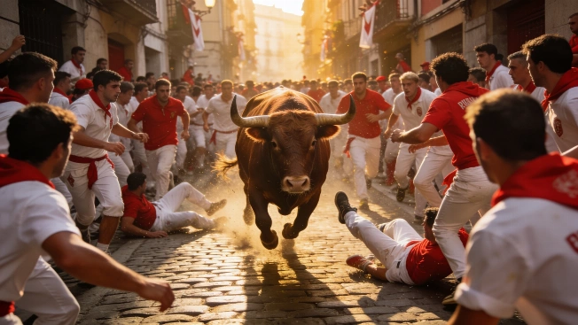 Un encierro masificado de San Fermín deja una cornada y ocho heridos Español.News