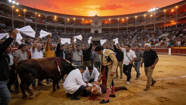 Grave cogida de Marco Pérez y polémica en la última corrida de Santander Español.News