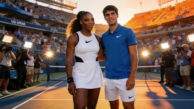 Serena Williams y Alcaraz avivan rumores de pareja en dobles mixtos del US Open Español.News