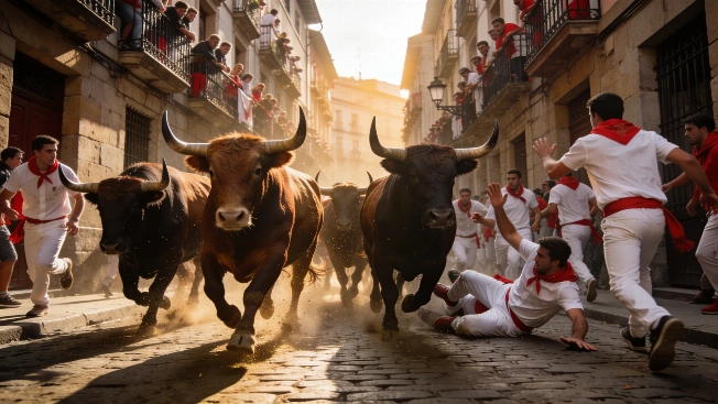 Encierro de San Fermín 2026: carrera veloz y solo una cornada leve Español.News