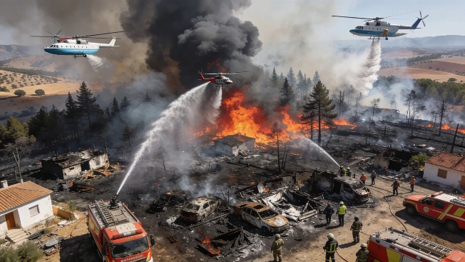 El incendio de Los Gallardos supera las 6.600 hectáreas y deja 12 víctimas Español.News