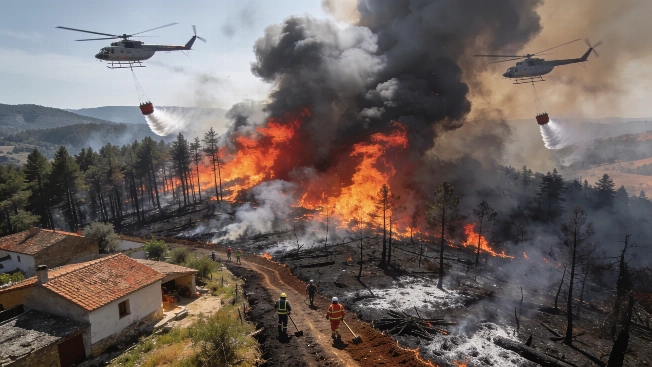 El incendio en la Sierra Norte de Guadalajara obliga a evacuar 600 personas Español.News