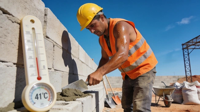 Trabajar bajo 40 grados: el reto diario en la construcción Español.News