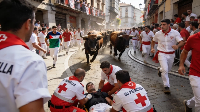 Toros de La Palmosilla dejan tensión y heridos en el sexto encierro Español.News