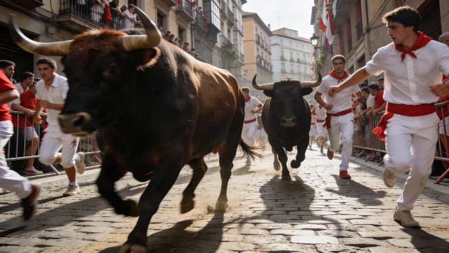Seis heridos y tensión en el séptimo encierro de San Fermín 2026 Español.News