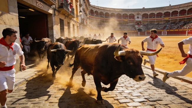 Dos mozos corneados en el último encierro de San Fermín 2026 Español.News