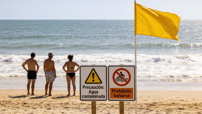 Alerta sanitaria en dos playas de Huelva Español.News
