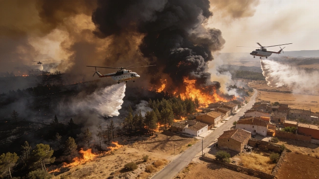 El incendio de Orés obliga a evacuar siete pueblos y arrasa 15.400 hectáreas Español.News