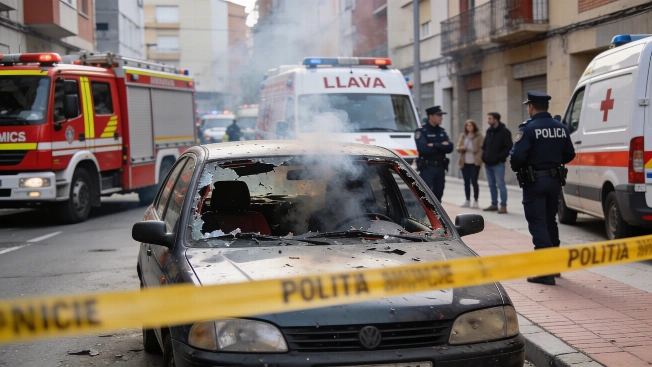 Cinco heridos tras la explosión de un coche aparcado en Lleida Español.News