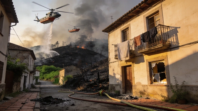 Muriel, evacuado por el mayor incendio de Castilla-La Mancha Español.News