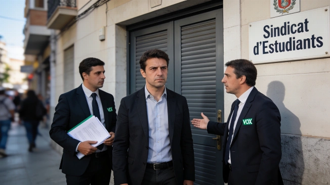 Polémica en Valencia por la entrada de un concejal de Vox en la sede del Sindicat d’Estudiants Español.News