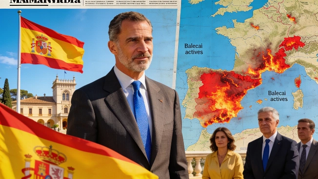 Felipe VI expresa inquietud por los incendios en su agenda en Baleares Español.News