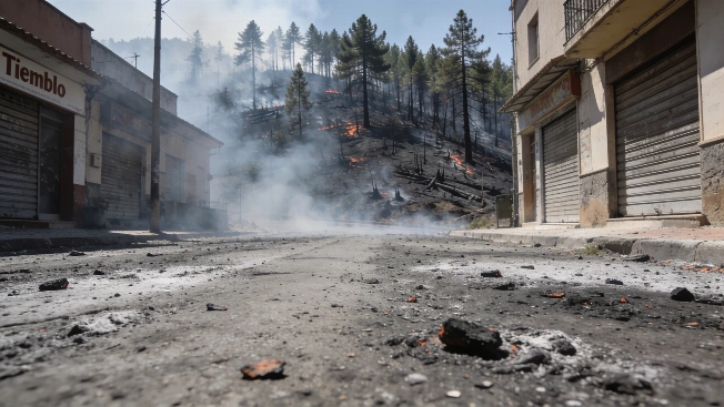 Vecinos de Sotillos intentan regresar pese a los controles por el incendio Español.News