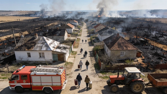 Regresan los vecinos desalojados tras el incendio de Orés Español.News
