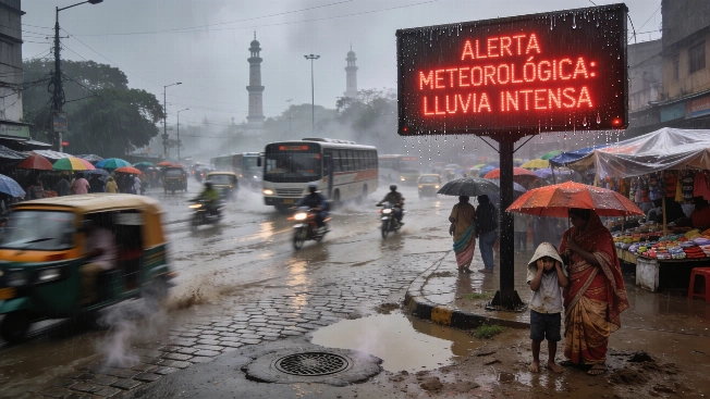 Lluvias moderadas y alerta amarilla en Delhi tras subida de temperaturas Español.News