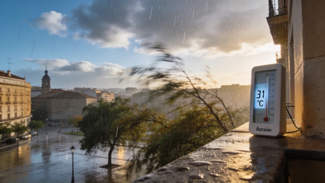 Descenso de temperaturas y lluvias débiles marcan el sábado en Zaragoza Español.News