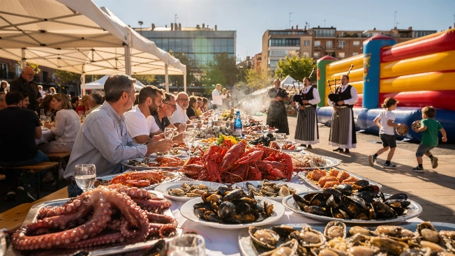 Mariscos gallegos y música en vivo lo que ofrecerá la feria en Madrid Español.News