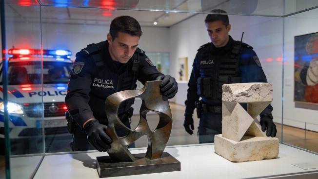 Detenidos dos sospechosos tras el robo de esculturas en galerías de Barcelona Español.News