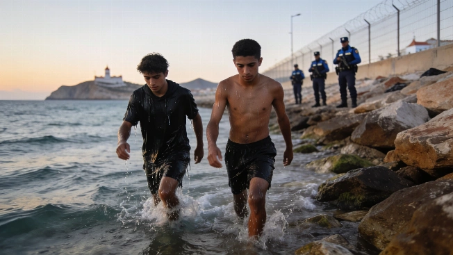 Aumentan los cruces irregulares en la frontera de Ceuta Español.News