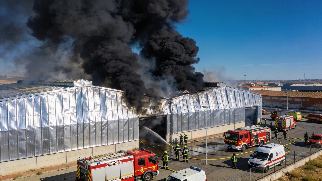 Arrestado un sospechoso por el incendio en un polígono de Ciempozuelos Español.News
