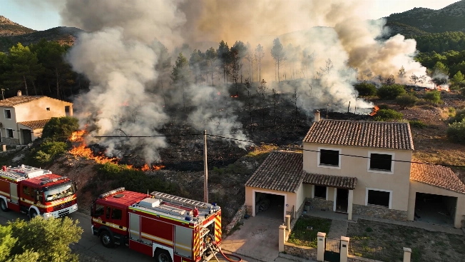Evacuadas cuatro urbanizaciones en Querol por el avance del incendio de Aiguamúrcia Español.News