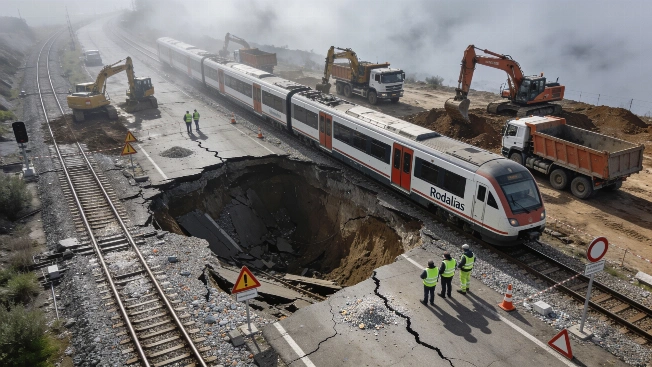 Rodalies restablece la circulación en la R2 Nord tras el socavón de Vallbona Español.News