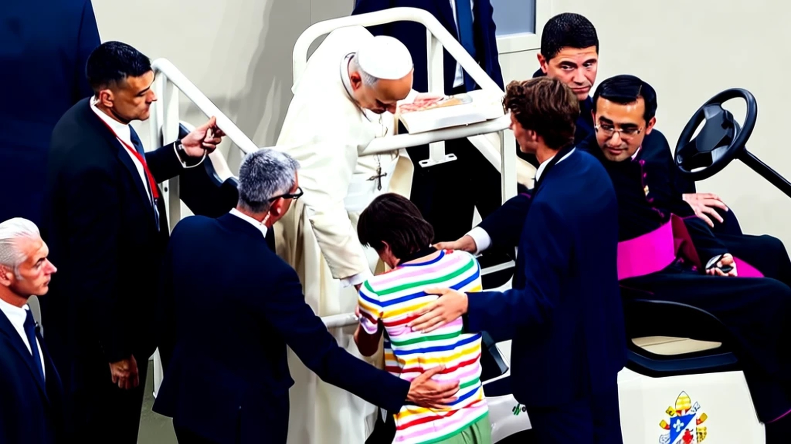 Roscón, hijo de Samantha Vallejo-Nágera, protagonista de la velada en el encuentro con el Papa León XIV Español.News