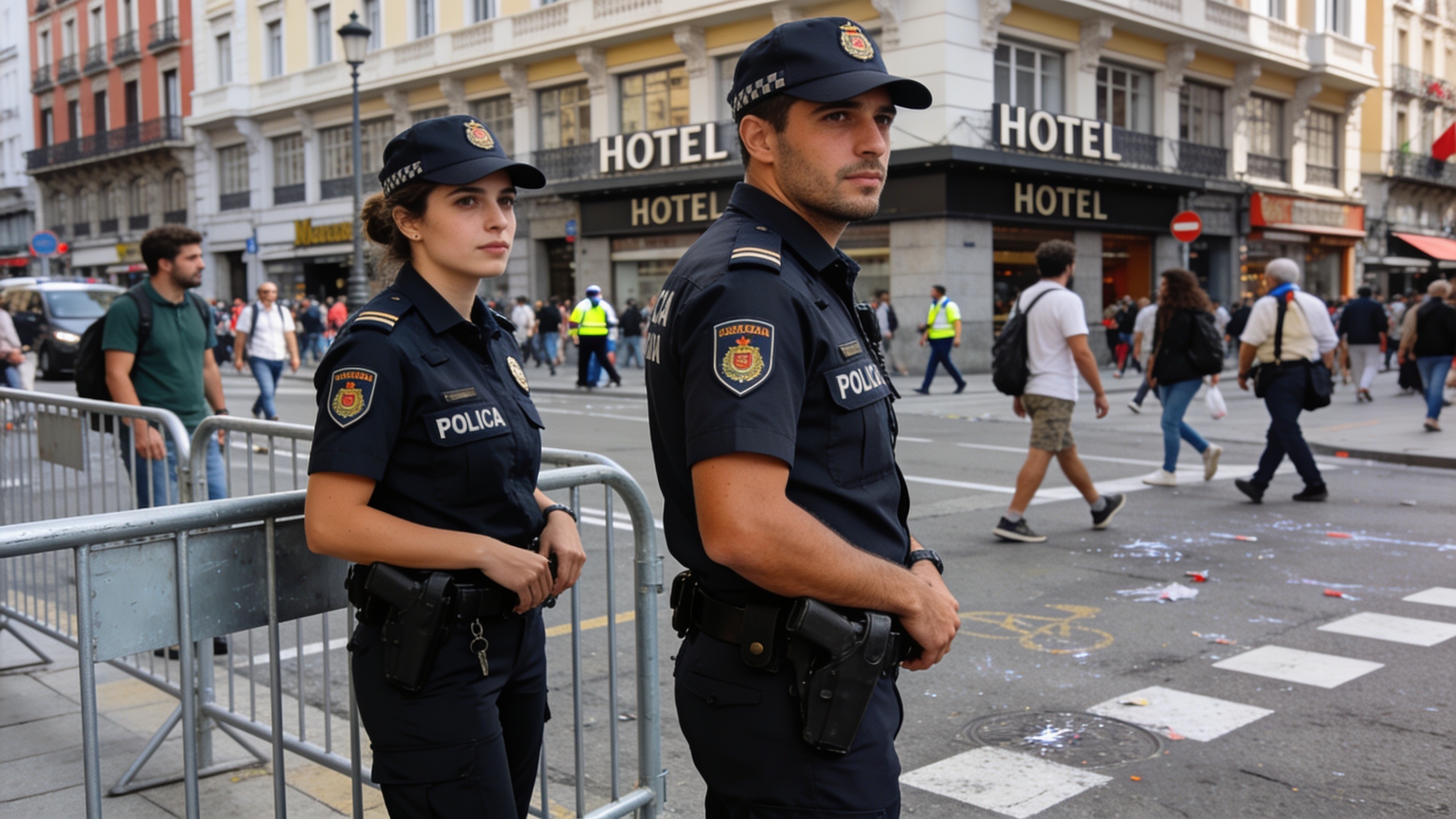 La policía y los hoteles de Madrid afrontaron presión por la llegada del Papa y los conciertos Español.News