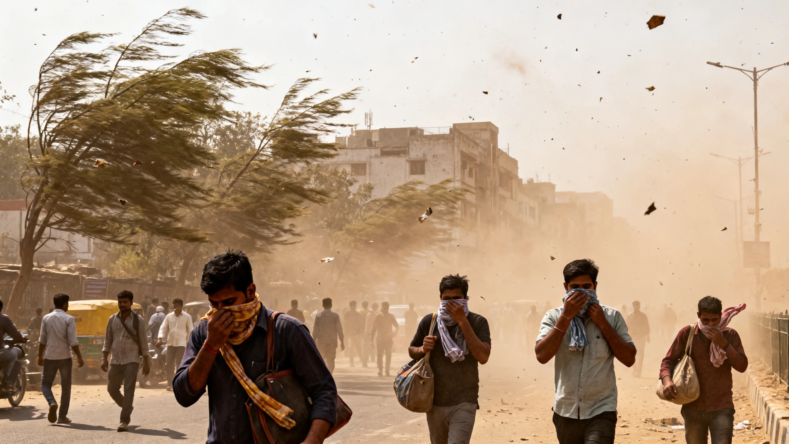En Delhi se registraron ráfagas de hasta 111 km/h y en Kerala emitieron alerta naranja Español.News