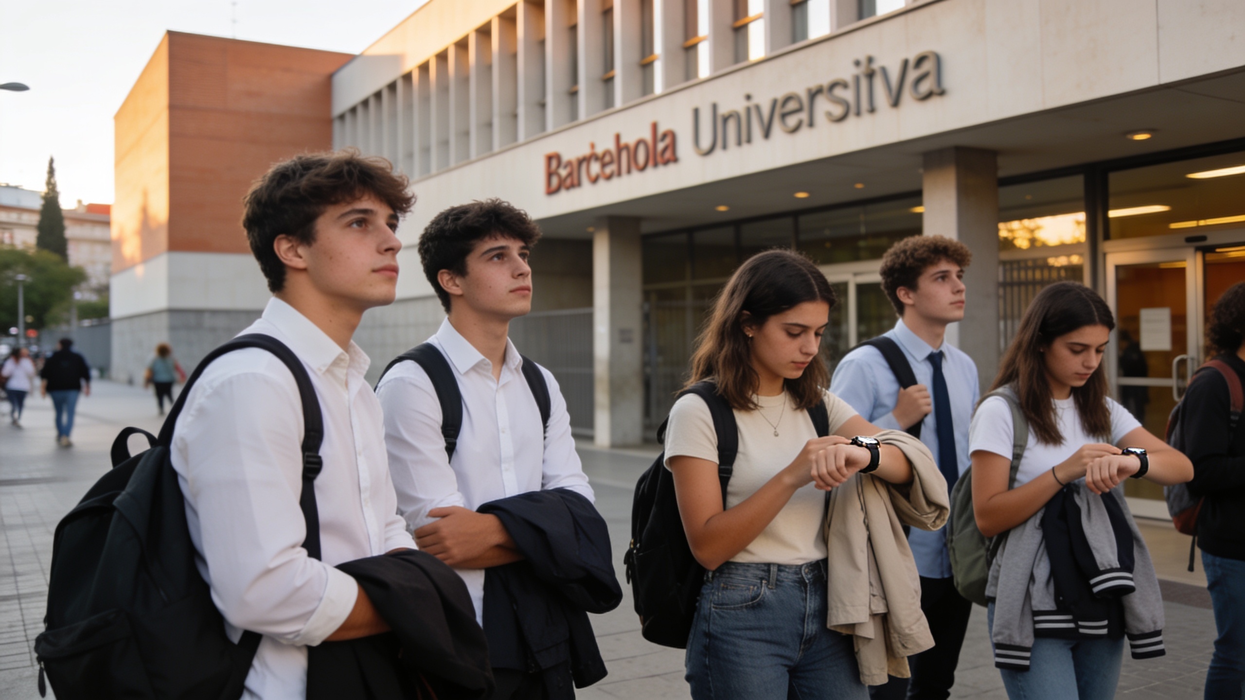 Los estudiantes rindieron los primeros exámenes en medio de la visita del Papa y restricciones de transporte Español.News