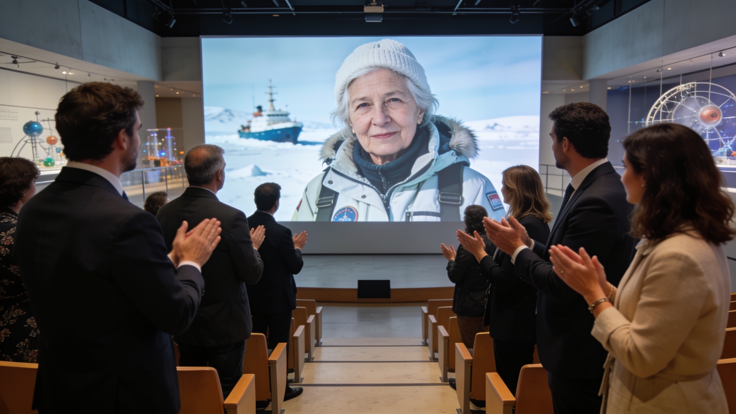 En Cosmocaixa se celebró una gran velada conmemorativa con un llamamiento a cambiar el nombre de la base Español.News