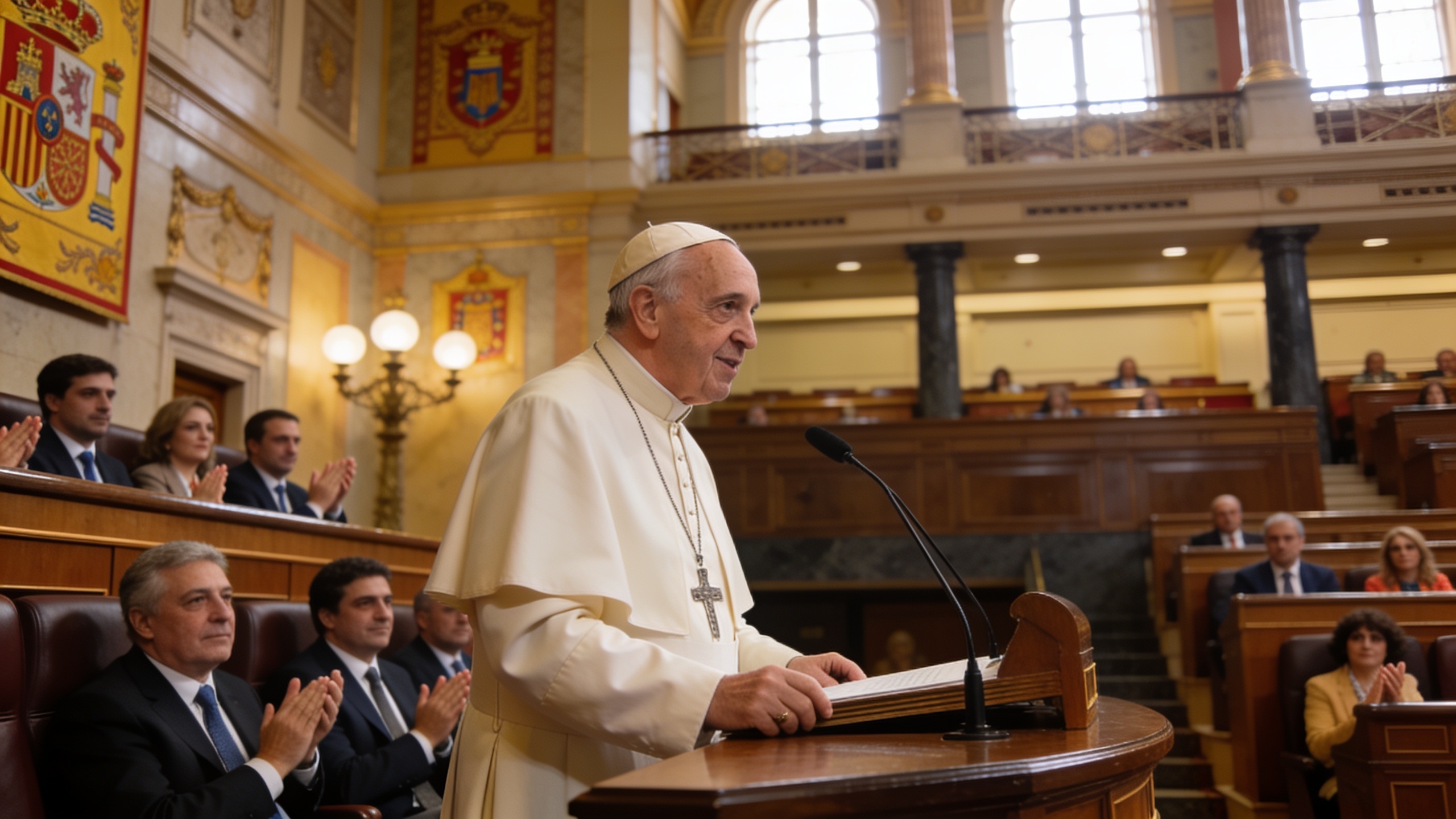 En Madrid, diputados debaten las declaraciones del Papa sobre los derechos de los migrantes y la política Español.News