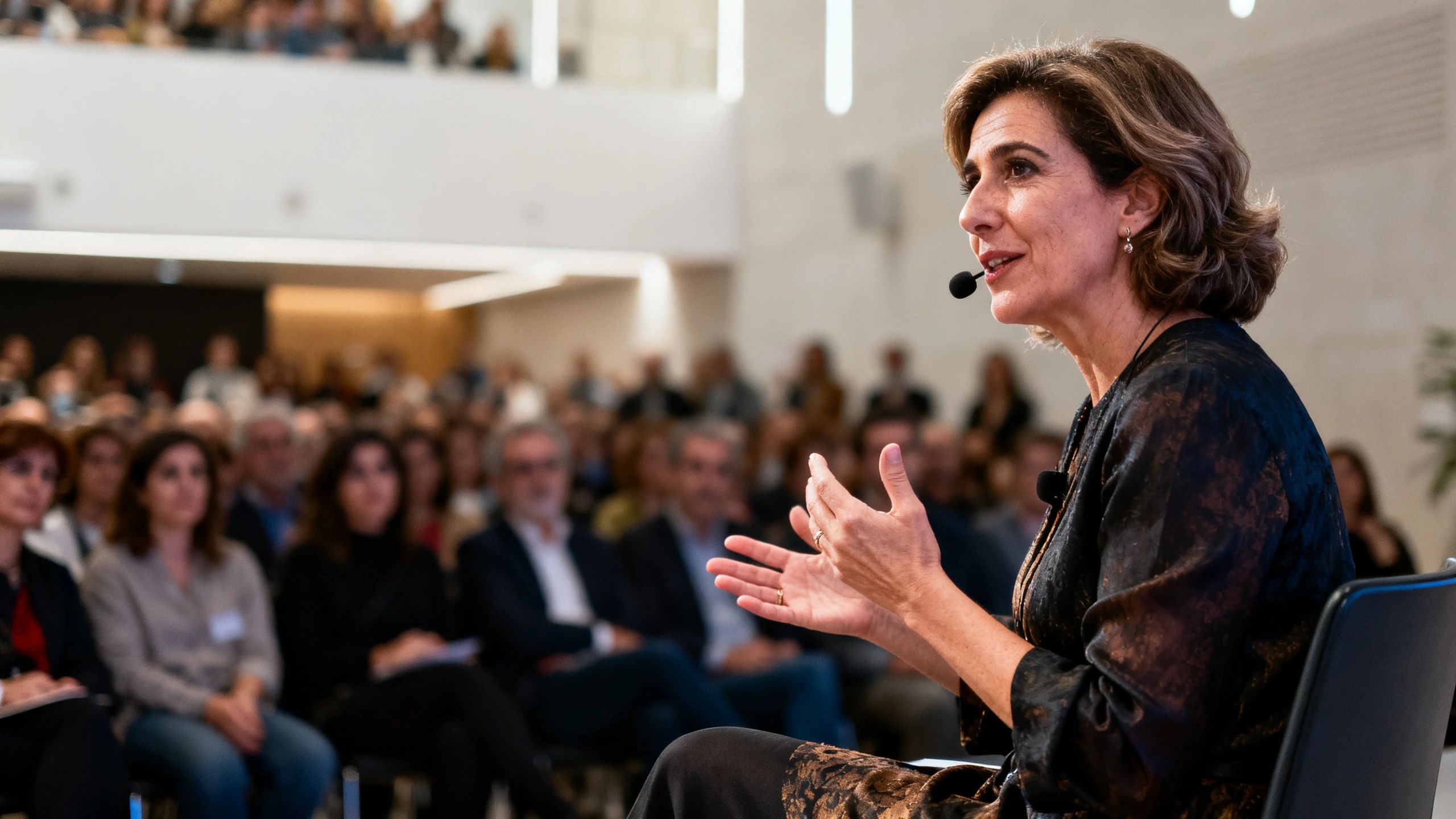 En Madrid, una escritora habló sobre la reencarnación, la muerte y el impacto de la tecnología Español.News