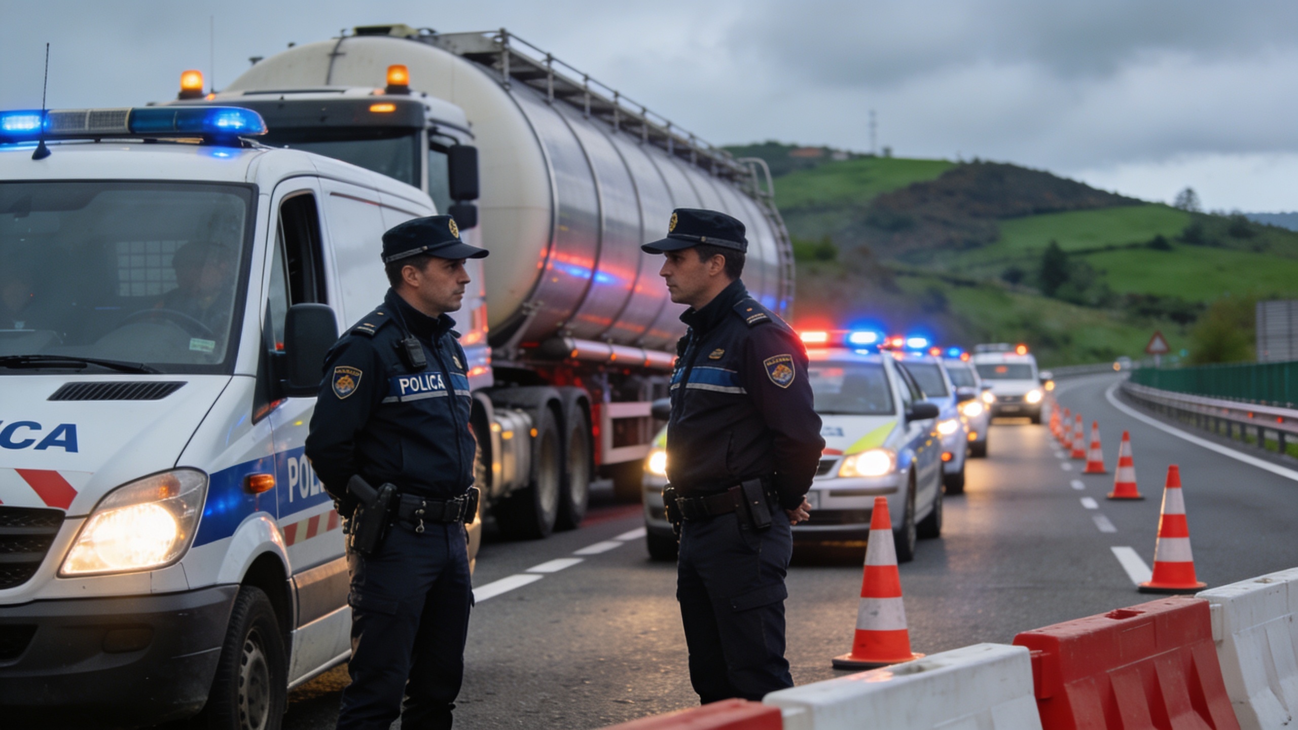 Un mortal choque entre una furgoneta y un camión cisterna paraliza el tráfico hacia Bilbao Español.News