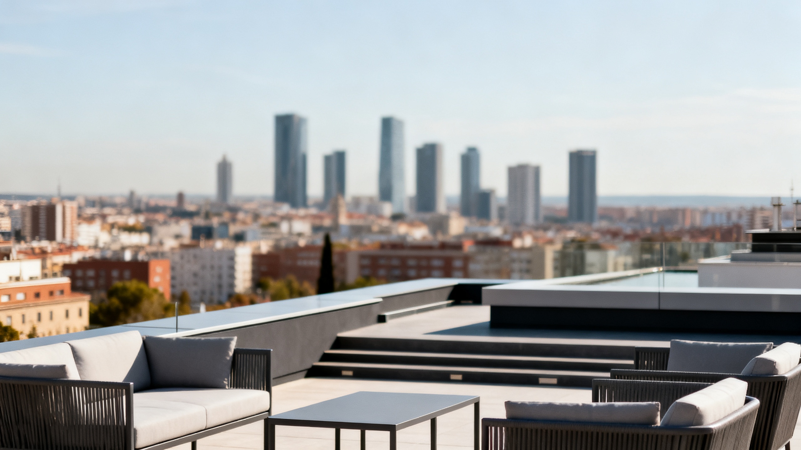 En Chamartín, el actor invirtió en una vivienda con terraza y vistas panorámicas de la ciudad Español.News