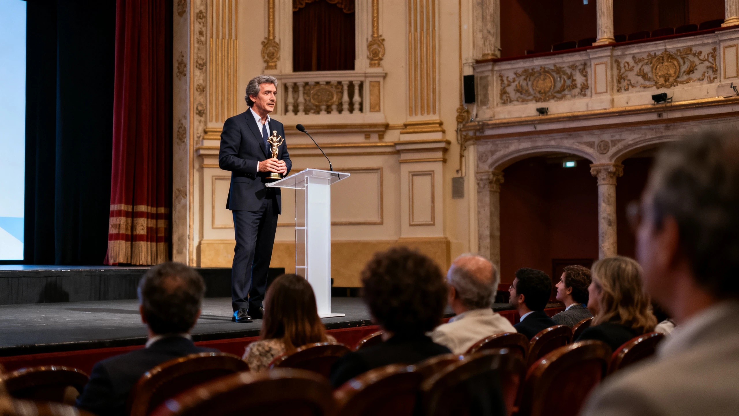 Las autoridades de Cádiz reconocieron al presentador de Canal Sur por su labor con personas mayores en la televisión Español.News