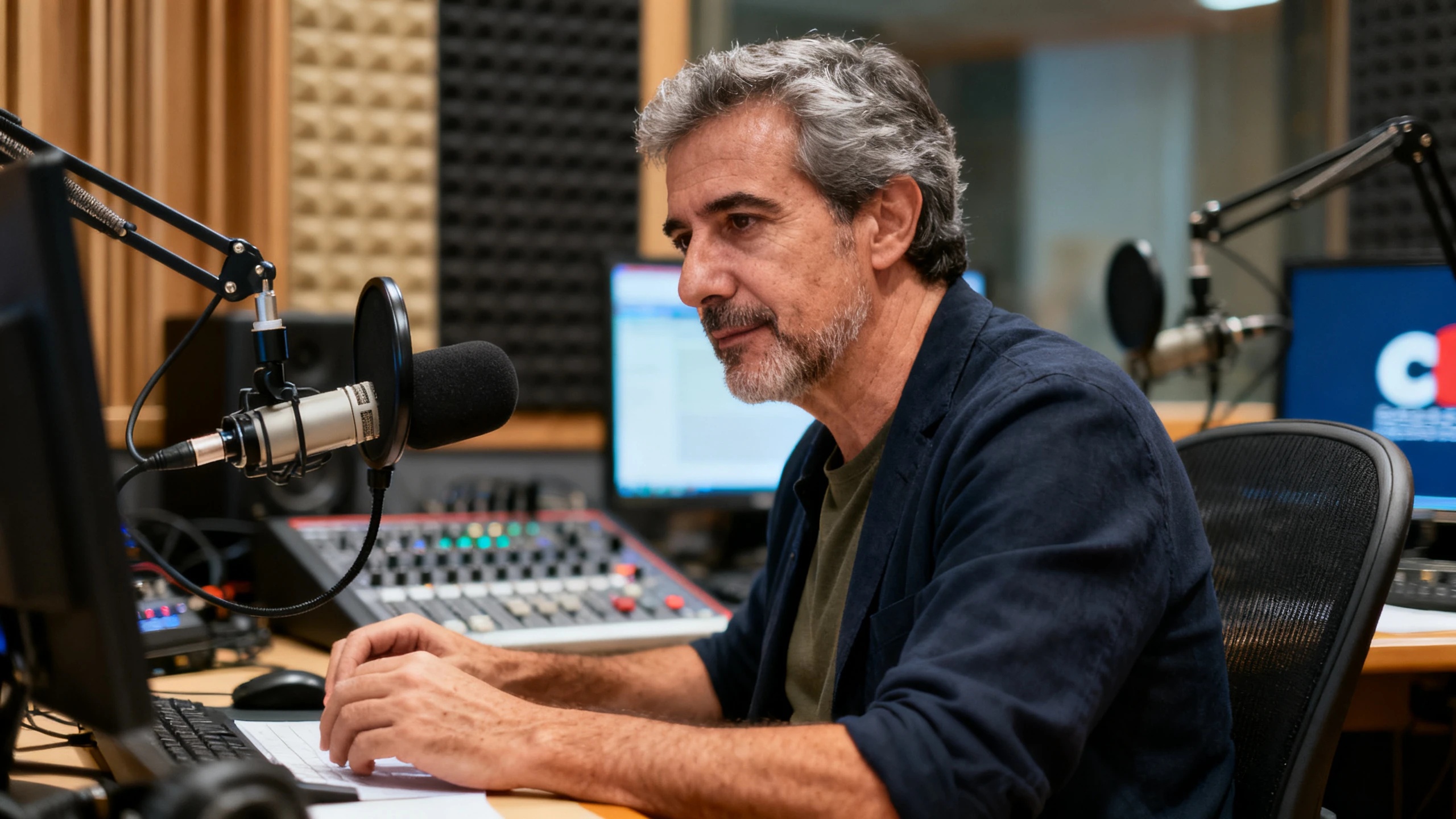 Un periodista gallego relata cómo convive con la esclerosis múltiple y su trabajo en Onda Cero Español.News