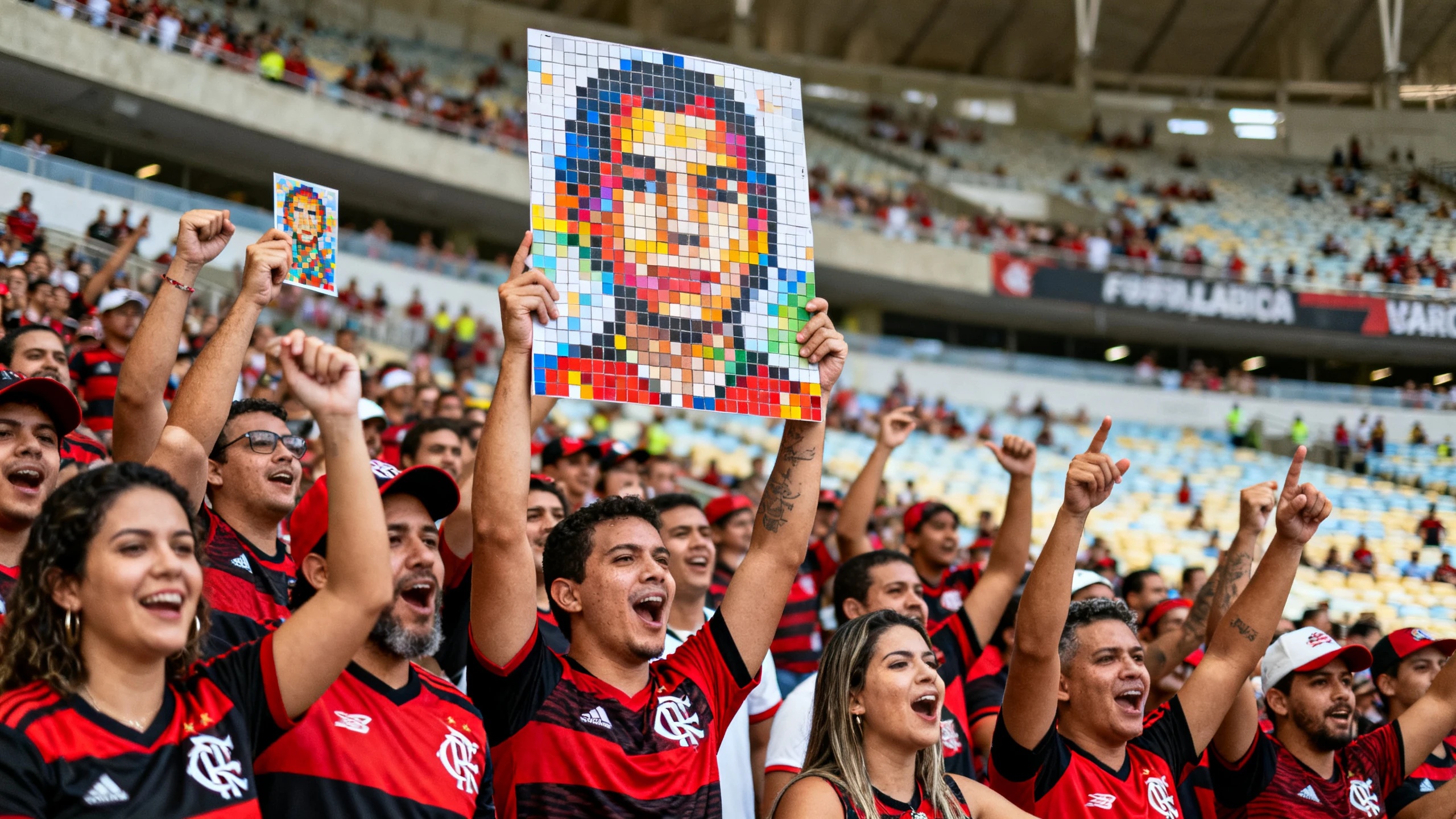 Paneles inusuales y recuerdo de la final de Lima en el partido Flamengo — Palmeiras Español.News